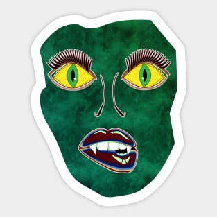 Scary Face (Mask) Sticker